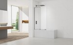 Vanová zástěna SAT Walk-In Xmotion 150x117,5 cm PVD Gun metal SATWIXMVZ150GM SATWIXMVZ150GM
