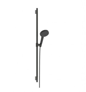 HANSGROHE - Raindance Alive Select S Set sprchové hlavice, tyče a hadice, 3 proudy, EcoSmart, kartáčovaný černý chrom 24603340