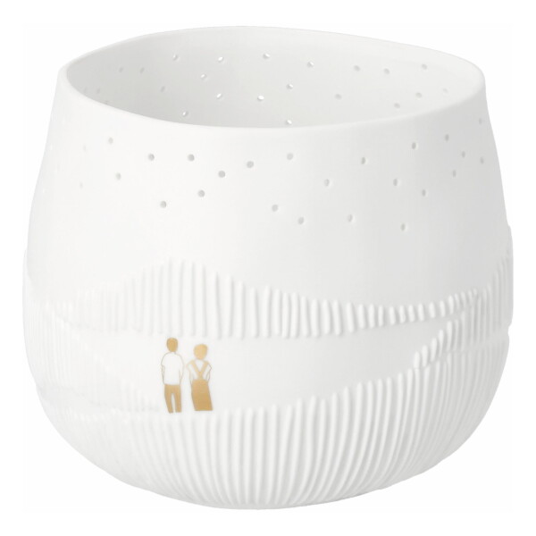 Räder Porcelánový svícen Night Hike, bílá barva, porcelán