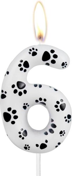 Dortisimo Svíčka s tlapičkami číslo 6