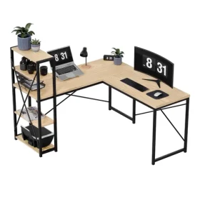 Mark Adler Leader 5.9 Craft / Pracovní rohový stůl / s policemi / výška 75 cm (MA-LEADER 5.9 OAK)