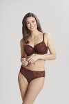Dámská podprsenka Tango 3251B Tmavě hnědá Nutmeg vzor - Panache tmavě hnědá-potisk 95GG