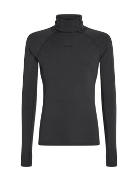 Pánské merino tričko s dlouhým rukávem ICEBREAKER Mens 300 MerinoFine Polar LS Roll Neck, Black velikost: S