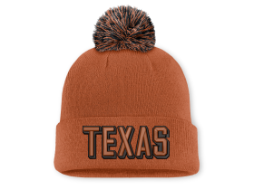 Nike Pánská zimní čepice Texas Longhorns NCAA Letter Mascot Knit with Pom