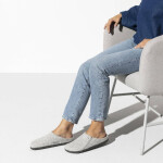 Pánské/dámské pantofle Birkenstock Zermatt Cozy Home Light Gray wool filc regular wide (1015080) 42
