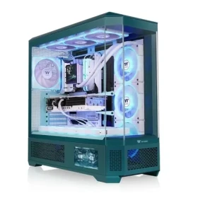 Thermaltake View 600 TG teal / E-ATX / 2x USB-A 3.2 / 1x USB-C 3.2 / bez zdroje / průhledná bočnice (CA-11H-00FTWN-00)