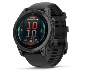 Garmin fenix® E – 47 mm, AMOLED, Slate grey steel / Černý silikonový řemínek, EU EDF_2393780