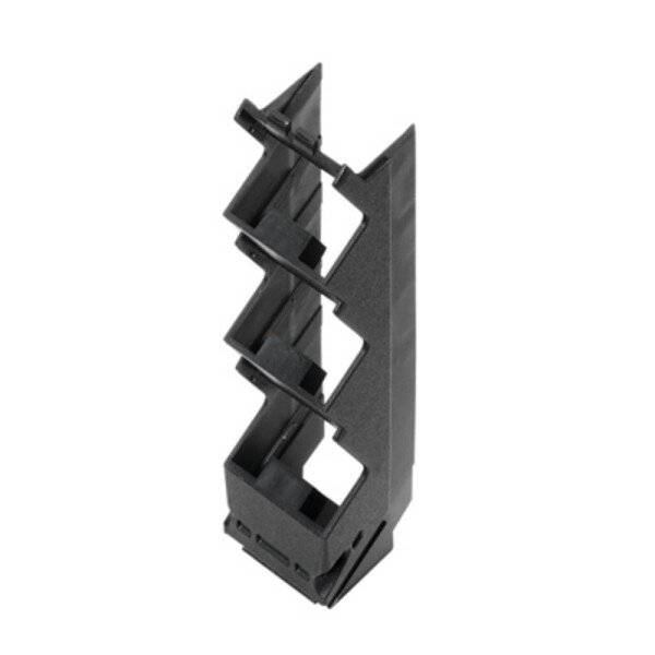 Electronics housings, OMNIMATE Housing - series CH20MBlack, Side element, Width: 22,5 mm