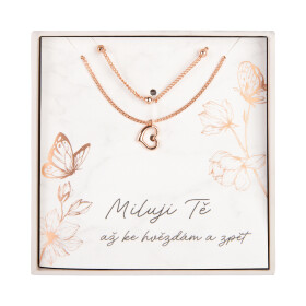 Dvojitý náhrdelník - Miluji Tě - Albi
