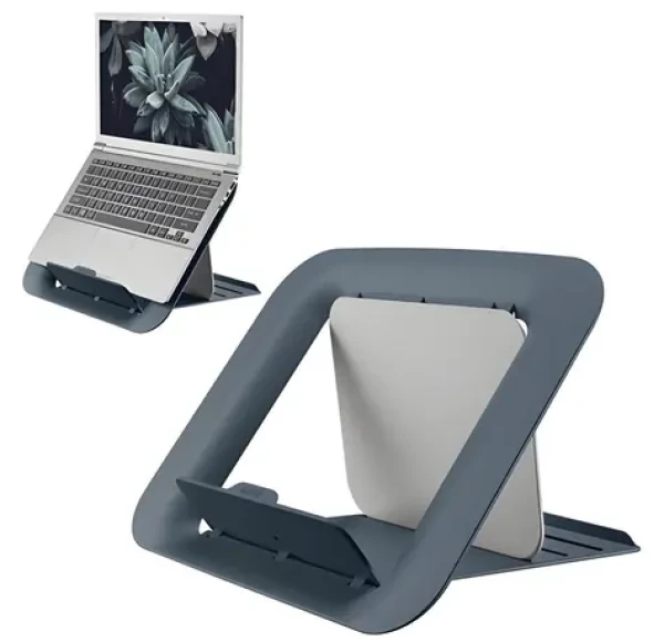 Leitz ERGO Cosy sametově šedá / Stojan pod notebook / Nastavitelná výška / 13-17" (64260089)