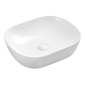 Mereo Umyvadlo na desku bez přepadu, 465x375x115 mm, oválné, keramické - pro zaslání balíkem UC473812OP