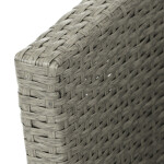 Zahradní sedací souprava, polyratan, šedá, AZS-A1523 GREY