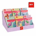 APLI DIY kreativní klíčenka s diamanty, 18 ks, 6+,displej, mix velikostí a barev