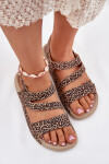 Dámské Kožené Sandály Zazoo K1004 Leopard 38