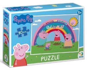 Puzzle Prasátko Peppa Duha