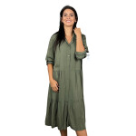 HOSH Dámské košilové šaty FATE Velikost: XL/XXL, Barva: Starorůžová