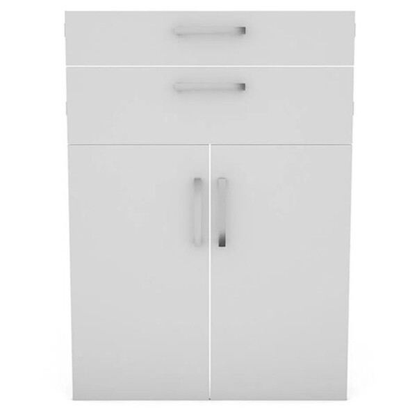 Sada 2 dvířka a 2 zásuvky bílá pro instalaci police Torino