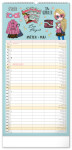 Nástěnný kalendář 2027 Notique Rodinný plánovací Harry Potter, 21 x 42 cm