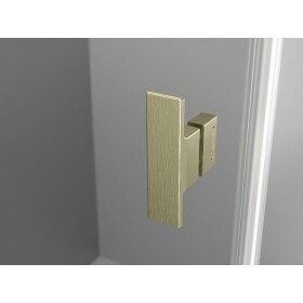 MEXEN/S - Mist H T sprchový kout dveře křídlové levá 105 x 90, transparent, zlato kartáčovaná 8A5T-105-090-55-00-L