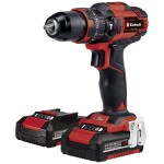 Einhell TE-CD 18 40 Li-i / Aku Vrtací šroubovák / 18V / 6.400 ot. za min. / 40 Nm / 2x 2.0Ah / sada příslušenství 64 ks / doprodej (4513992)