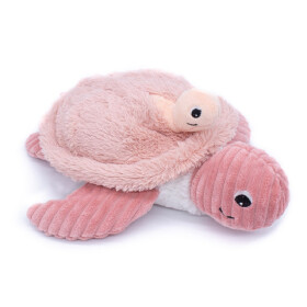 Ptipotos Plyšová želva Savenou růžová (máma s miminkem) 27 cm