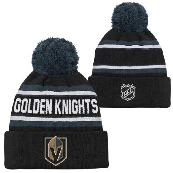 Outerstuff Dětská zimní čepice Vegas Golden Knights NHL 3Rd Jersey Jacquard Cuff Pom