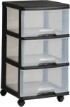 Curver Půlsloupkový regál černá / Regál / 39 cm (50380)