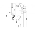PAFFONI - Stick Sprchový set s baterií, chrom SK168DCR
