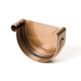 Žlabové čelo levé 125 mm Bryza měděná