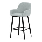 Barová židle, modrá, látka,AUB-V4009 BLUE6