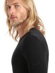Pánské merino triko dlouhý rukáv ICEBREAKER Mens 175 Everyday LS Crewe, Black velikost: S