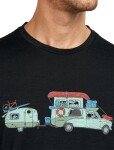 ICEBREAKER Mens Mer 150 Tech Lite SS Tee Transportage, Black velikost: S