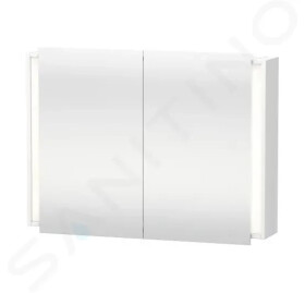 DURAVIT - Ketho Zrcadlová skříňka s LED osvětlením, 1000x750x180 mm, bílá mat KT7532018180000