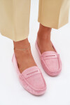 Dámské semišové mokasíny světle růžové Lenvie 37
