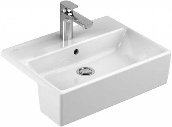 VILLEROY & BOCH - Memento Umyvadlo polozápustné 55x43 cm, s přepadem, otvor pro baterii, alpská bílá 41335501