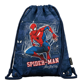 Colorino dětský stahovací vak na přezůvky, Spider-Man, PES, modro-červený