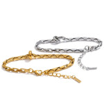 Dámský náramek z chirurgické oceli Elara Gold, Zlatá 18 cm + 3 cm (prodloužení)
