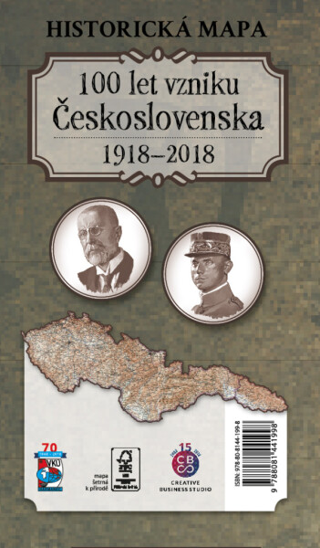 Historická mapa 100 let vzniku Československa 1918 2018