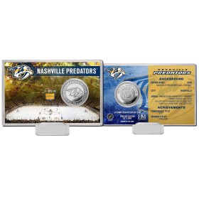 Highland Mint Sběratelská Pamětní mince Nashville Predators NHL Team History Silver Coin Card Limited Edition od 5000