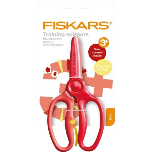 Fiskars Trénovací nůžky - červené od 3 let