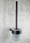 DEANTE - Round černá - WC kartáč, nástěnný ADR_N711