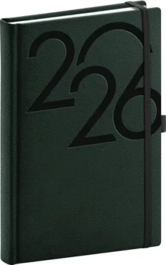 NOTIQUE Denní diář Ajax 2026 zelený / 15 x 21 cm (PGD-DA5AJ-6720)