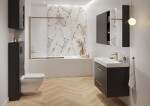 CERSANIT - Otevřený spodní modul skříňky WC rám LARGA 20, antracit, FSC MIX70% SGSCH-COC-007574 S164-039