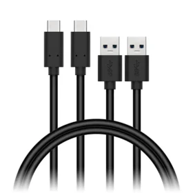 CONNECT IT Wirez USB-C (Type C) - USB 1m černá / 2 ks v balení (CCA-5006-BK)