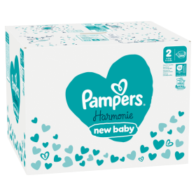 Pampers Harmonie Plenky Velikost 2, 204 Plenek, 4kg-8kg