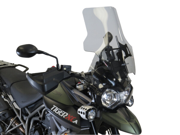 Triumph Tiger 800/800 XC / Xcx / Xrx /XR / Xrt Powerblade - nastavitelný plexi štít - Čiré