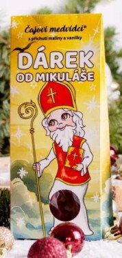 Čajoví medvídci Mikuláš s příchutí maliny a vanilky 50g
