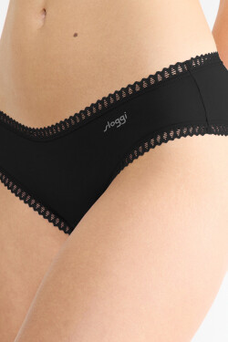 SLOGGI GO CRUSH HIPSTER KALHOTKY 3PACK ČERNÉ černá XL