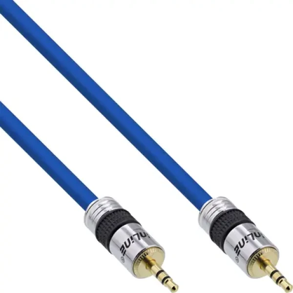 InLine audio kabel Jack 3,5mm - Jack 3,5mm modrá / Kabel / 20 m (99957P)