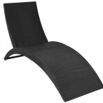 Melfin Polyratanové lehátko Sun Lounger černé